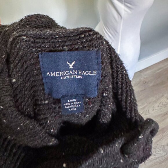 Men's American Eagle Gray Sweater Sweatshirt - Picture 3 of 11